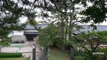 天守台からの眺め　鯱の門.jpg